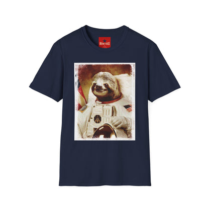 Astronaut Sloth T-Shirt — Retro Space Sloth Graphic Tee