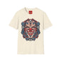 Mechanical Clown T-Shirt — Cyberpunk Robotic Mask Graphic Tee