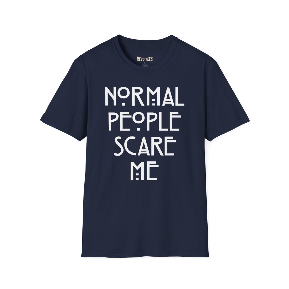 Revotees Normal People Scare Me Unisex Softstyle T-Shirt - alternate view 9