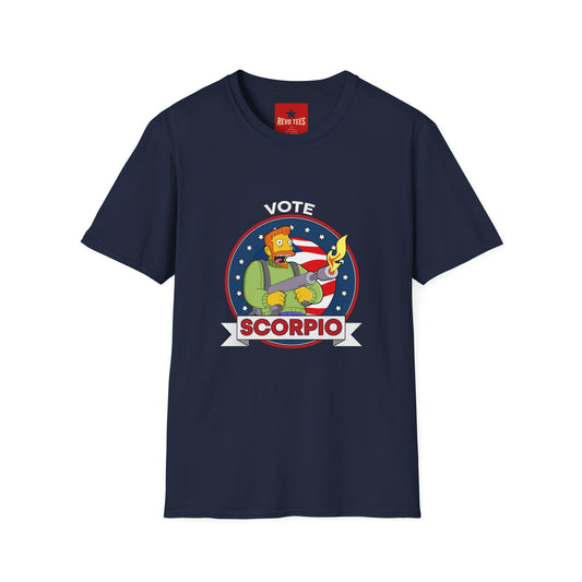 Vote Scorpio T-Shirt — Zodiac Political Humor Tee