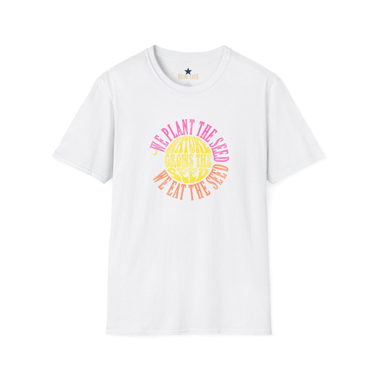 Revotees Here Comes the Sun Lyrics Unisex Softstyle T-Shirt - alternate view 3
