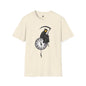 Revotees Banksy Grim Reaper Clock Graphic Smiley Mask T-Shirt - alternate view 4