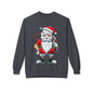 Santa Skull — Edgy Christmas Graphic Crewneck Sweatshirt