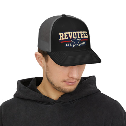 Revotees Snapback Trucker Cap — Est. 2026 Retro Star Logo
