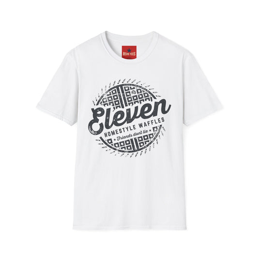 Revotees Eleven Waffles Graphic Retro Breakfast Cafe T-Shirt
