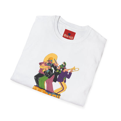 T-Shirt — Retro Jazz Band "All You Need Is Love" Graphic