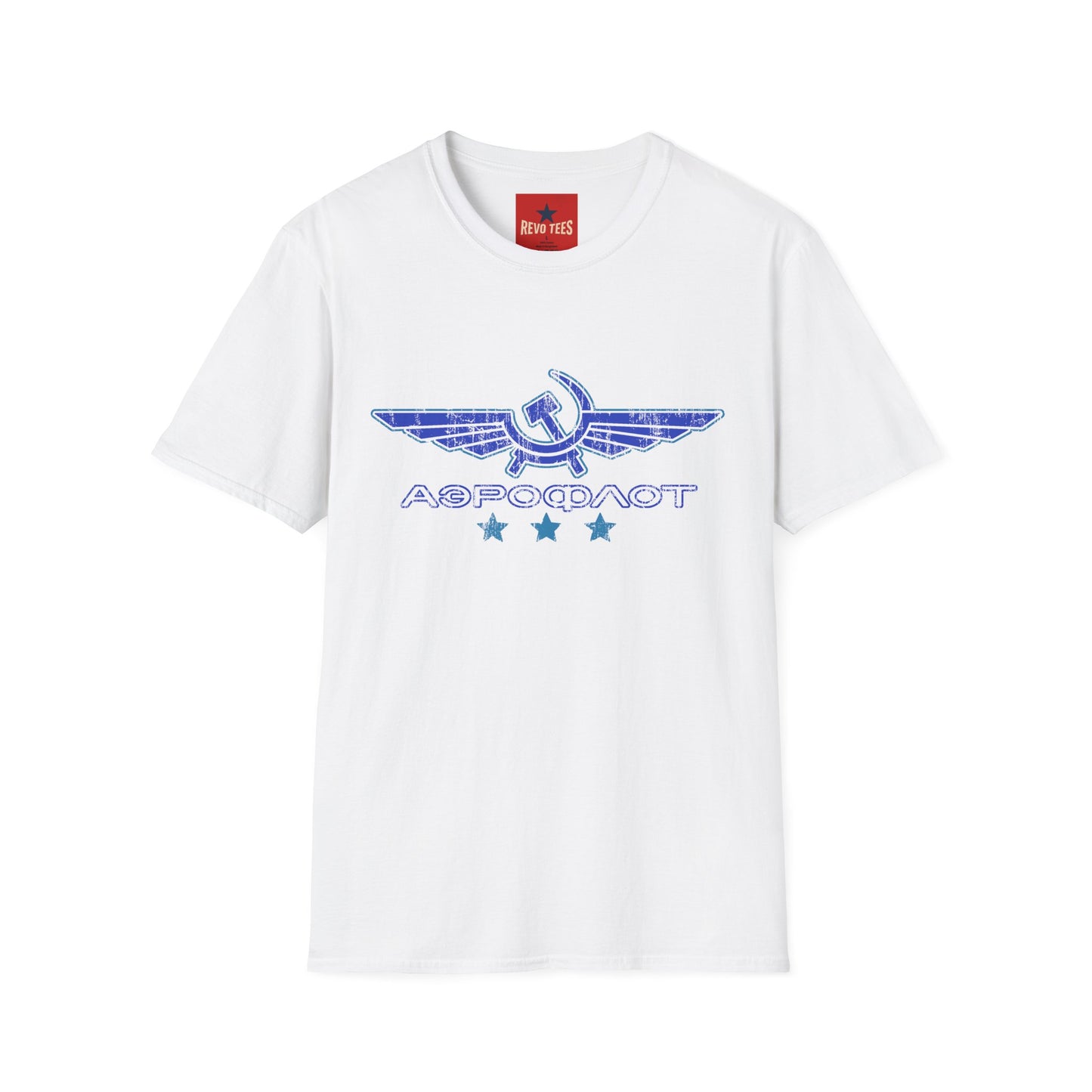 Vintage Aeroflot Logo T-Shirt — Retro Soviet Aviation Graphic Tee