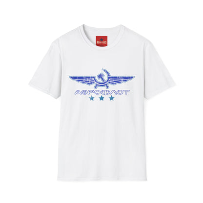 Vintage Aeroflot Logo T-Shirt — Retro Soviet Aviation Graphic Tee