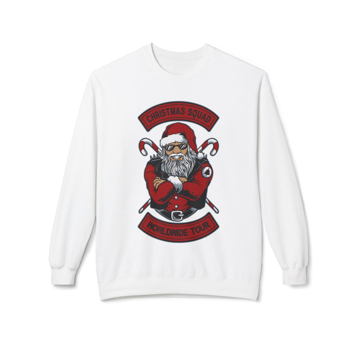 Santa Skull — Christmas Skull Rock-N-Roll Tour Crewneck Sweatshirt