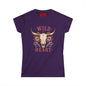 Wild at Heart Tee — Floral Longhorn Skull Women's T-Shirt