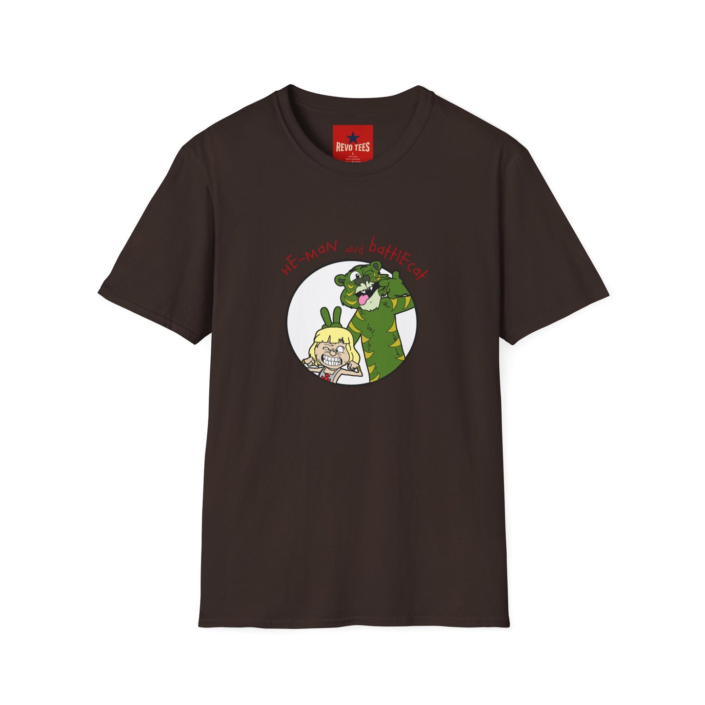 He-Man and BattleCat Cartoon T‑Shirt — Retro Fan Art Tee