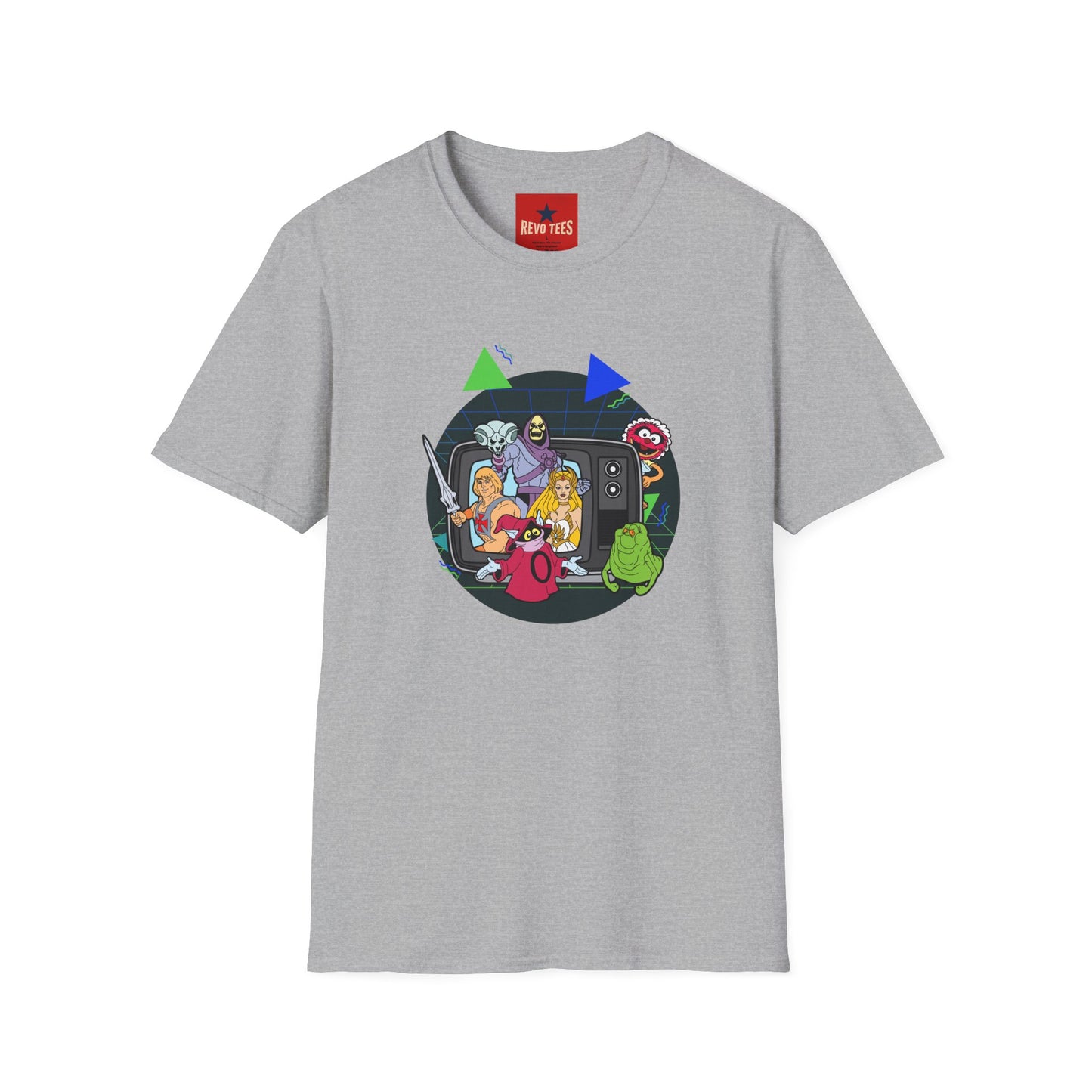 Retro Cartoon Monster Crew T-Shirt — 80s TV Horror Parody Graphic Tee