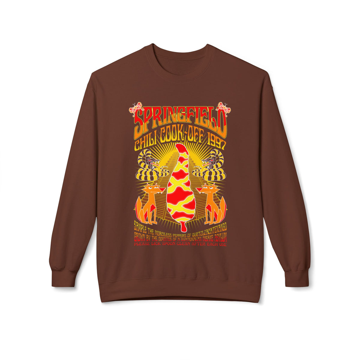 Chili Cook-Off Crewneck Sweatshirt — Springfield Chili Festival Graphic