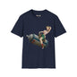 Revotees Banksy Pin Up Cowgirl Retro Pinup Girl Riding Soda Can Vintage T-Shirt - alternate view 10