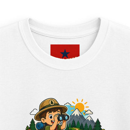 Little Trailblazer Kids Tee – Adventure Camping Graphic Shirt