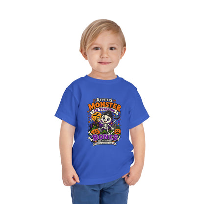 REVOTEES Toddler Tee — "Monster in Training" Cute Skeleton Halloween Shirt