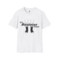 Revotees Its Business Time Funny Retro Socks Graphic for Work From Home Casual Wear T-Shirt - alternate view 2