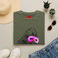 Banksy Gorilla with Pink Sleep Mask T-Shirt