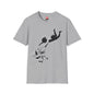Revotees Banksy Shop Til You Drop Silhouette T-Shirt - alternate view 2