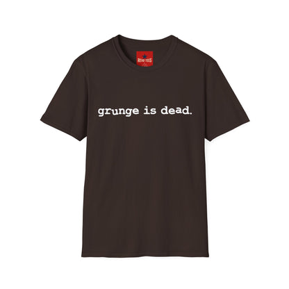 Grunge Is Dead T-Shirt — Retro Band Tee for Music Fans