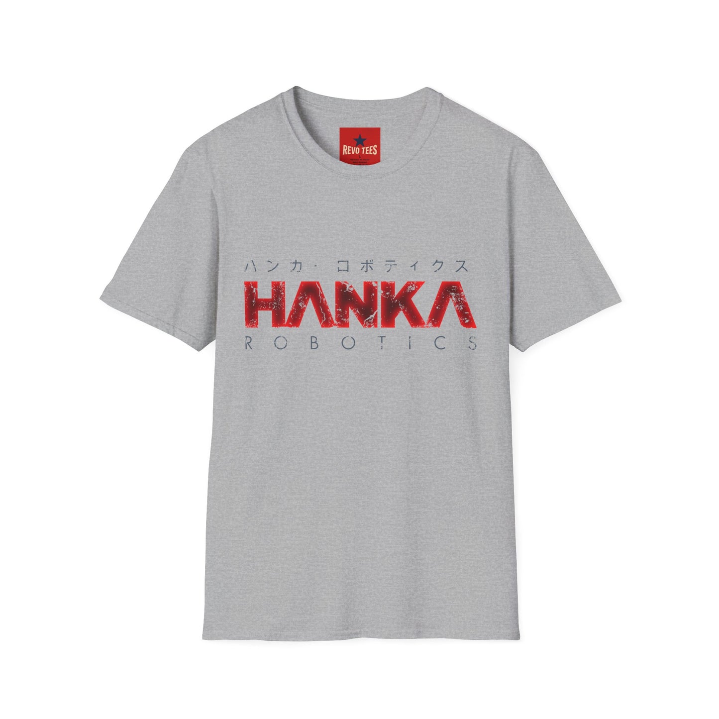 Hanka Robotics T‑Shirt — Futuristic Japanese Cyberpunk Tech Tee