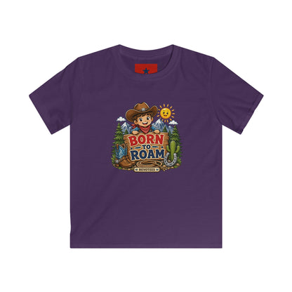 Kids T-Shirt – "Born to Roam" Cute Cowboy Adventure Tee for Little Explorers