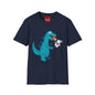 Dino vs. Astronaut Graphic T-Shirt — Cute Cartoon Monster Tee