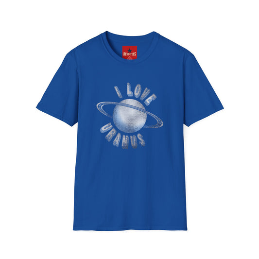 I Love Uranus T‑Shirt — Retro Saturn Graphic Tee for Space Lovers