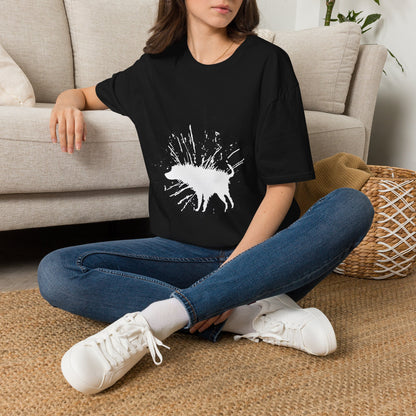 Banksy Wet Dog Splash Graphic T-Shirt
