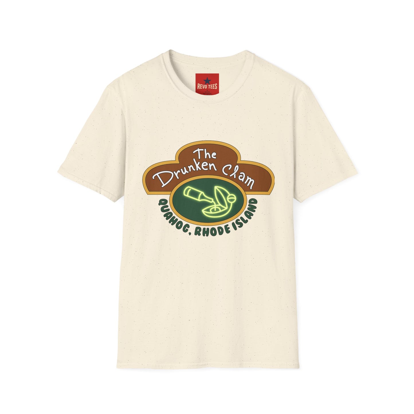 T-Shirt — The Drunken Clam Providence RI Vintage Neon Bar Logo