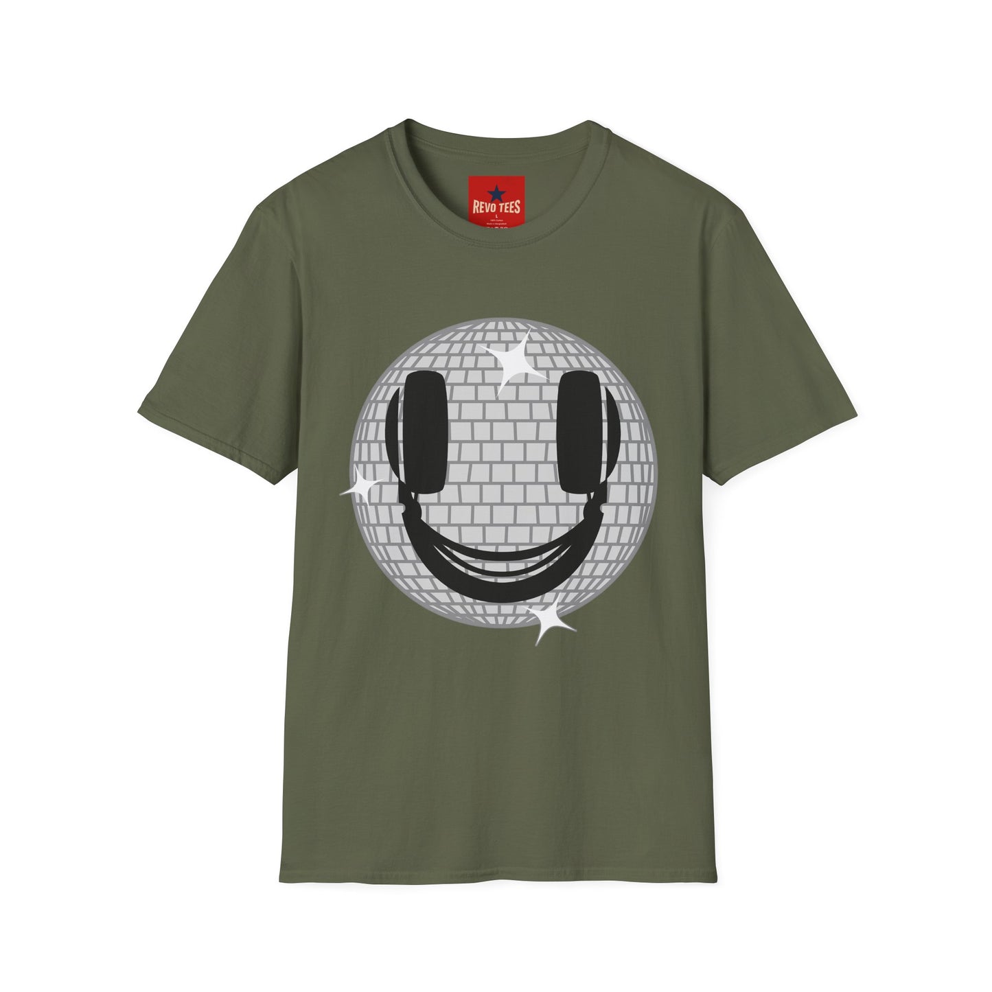 Smiling Disco Ball T-Shirt — Retro Dance Party Graphic Tee