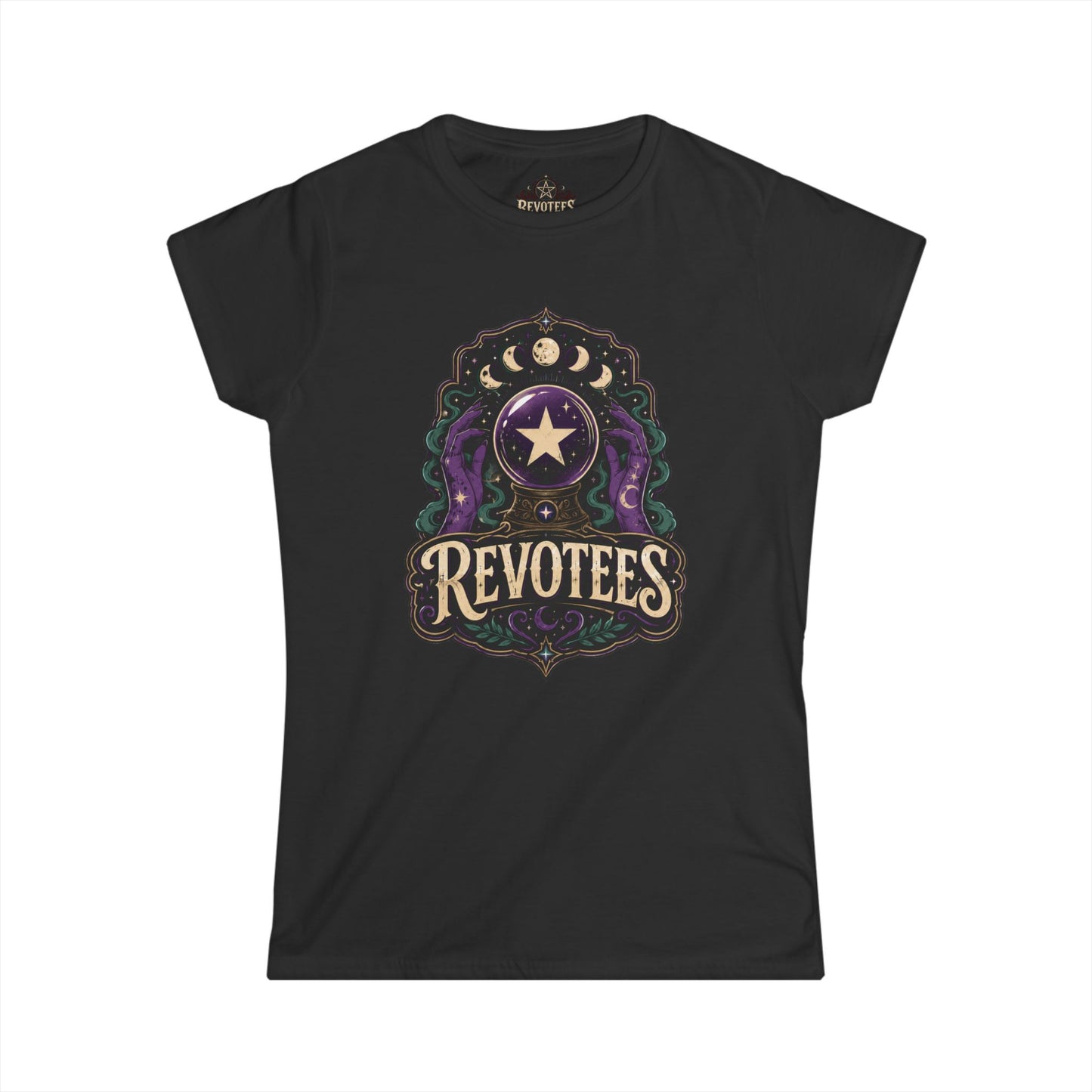 Revotees Mystic Star Women's Tee — Celestial Astrology Graphic Shirt