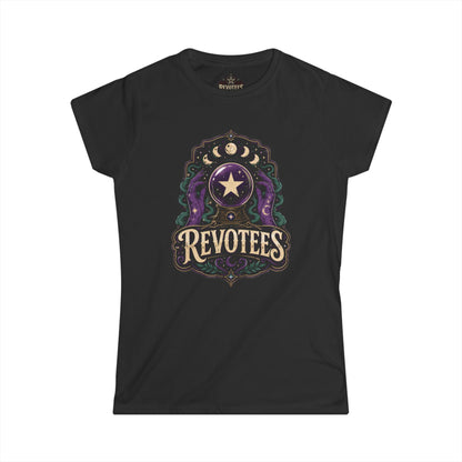 Revotees Mystic Star Women's Tee — Celestial Astrology Graphic Shirt
