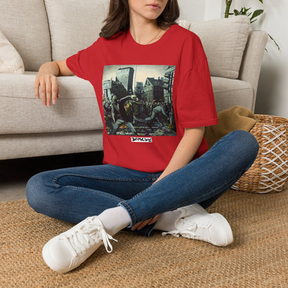 Banksy City Riot Graphic T-Shirt — Urban Protest Art Tee