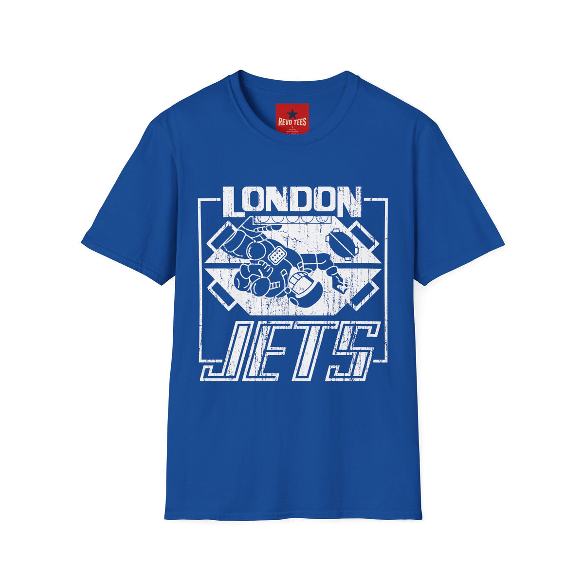 Revotees London Jets Graphic Vintage Sports Skate Logo T-Shirt - alternate view 7