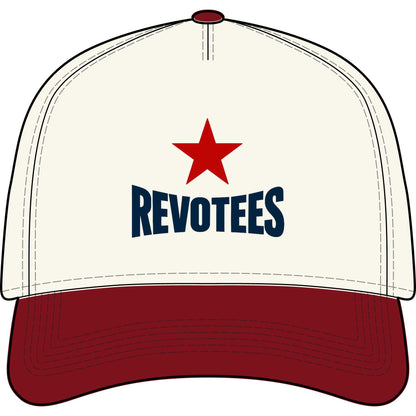 Revotees Two-Tone Cap — Vintage Red Star Baseball Hat