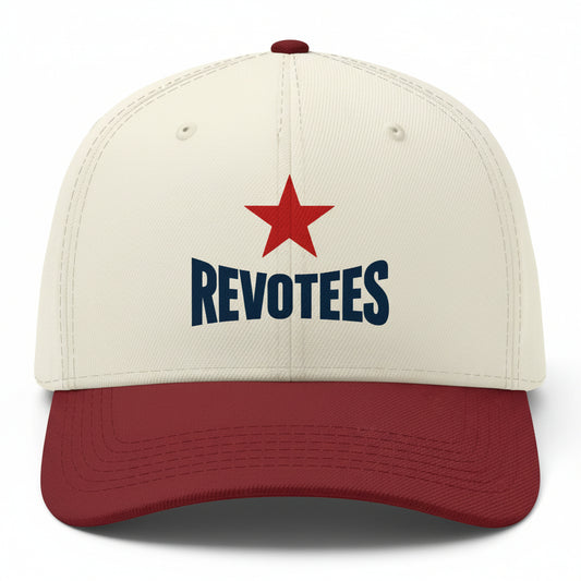 Revotees Two-Tone Cap — Vintage Red Star Baseball Hat