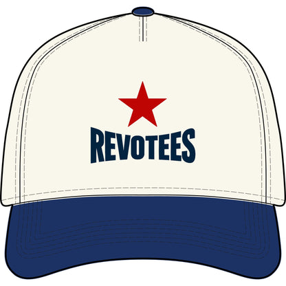 Revotees Two-Tone Cap — Vintage Red Star Baseball Hat