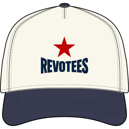 Revotees Two-Tone Cap — Vintage Red Star Baseball Hat