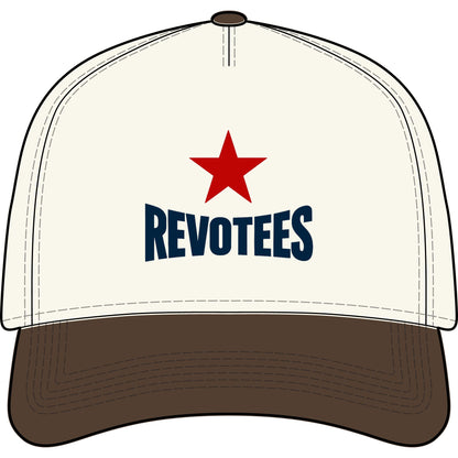 Revotees Two-Tone Cap — Vintage Red Star Baseball Hat