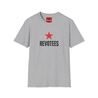 REVOTEES Branded T-Shirt — Red Star Protest Graphic Tee