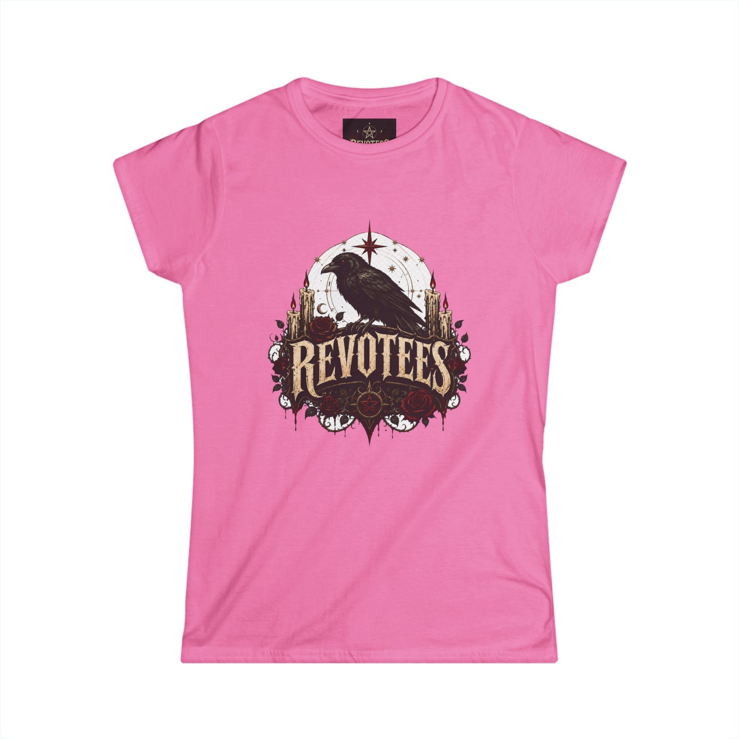 Revotees Crow Graphic Tee — Women's Vintage Raven T‑Shirt