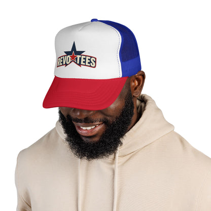Revotees Star Logo Trucker Cap - Vintage Patriotic Mesh Hat