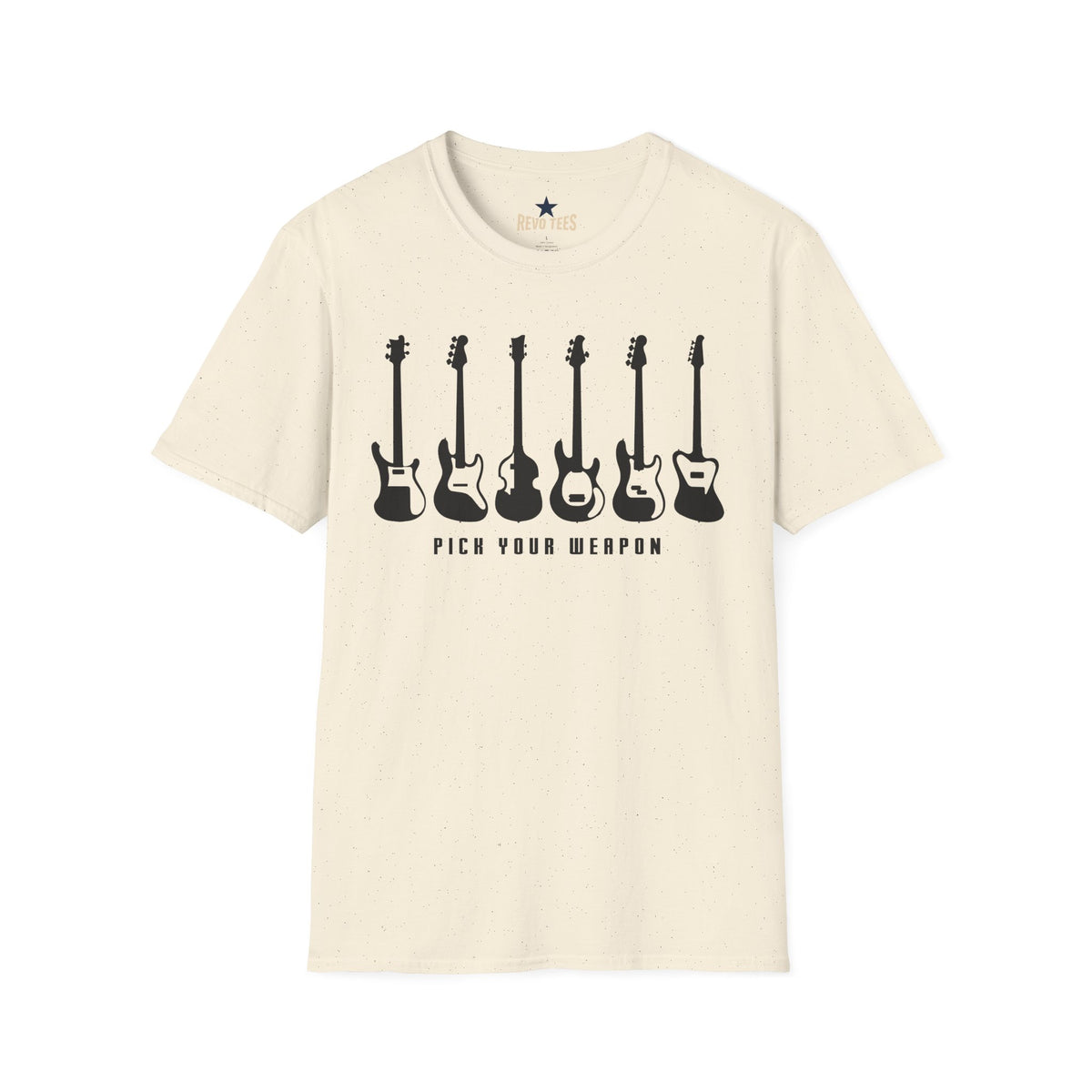 Revotees Pick Your Weapon Bass Guitars Unisex Softstyle T-Shirt - alternate view 3