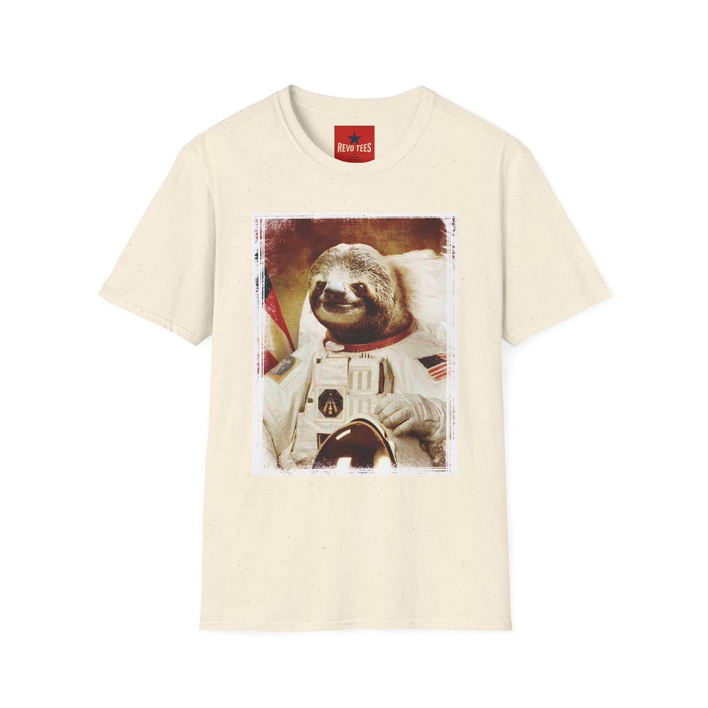 Astronaut Sloth T-Shirt — Retro Space Sloth Graphic Tee