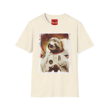 Astronaut Sloth T-Shirt — Retro Space Sloth Graphic Tee