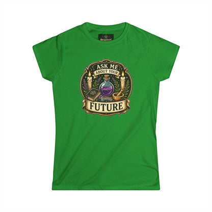 Revotees Fortune Teller Ask Me About Your Future Mystic Crystal Ball Womens T-Shirt - alternate view 7