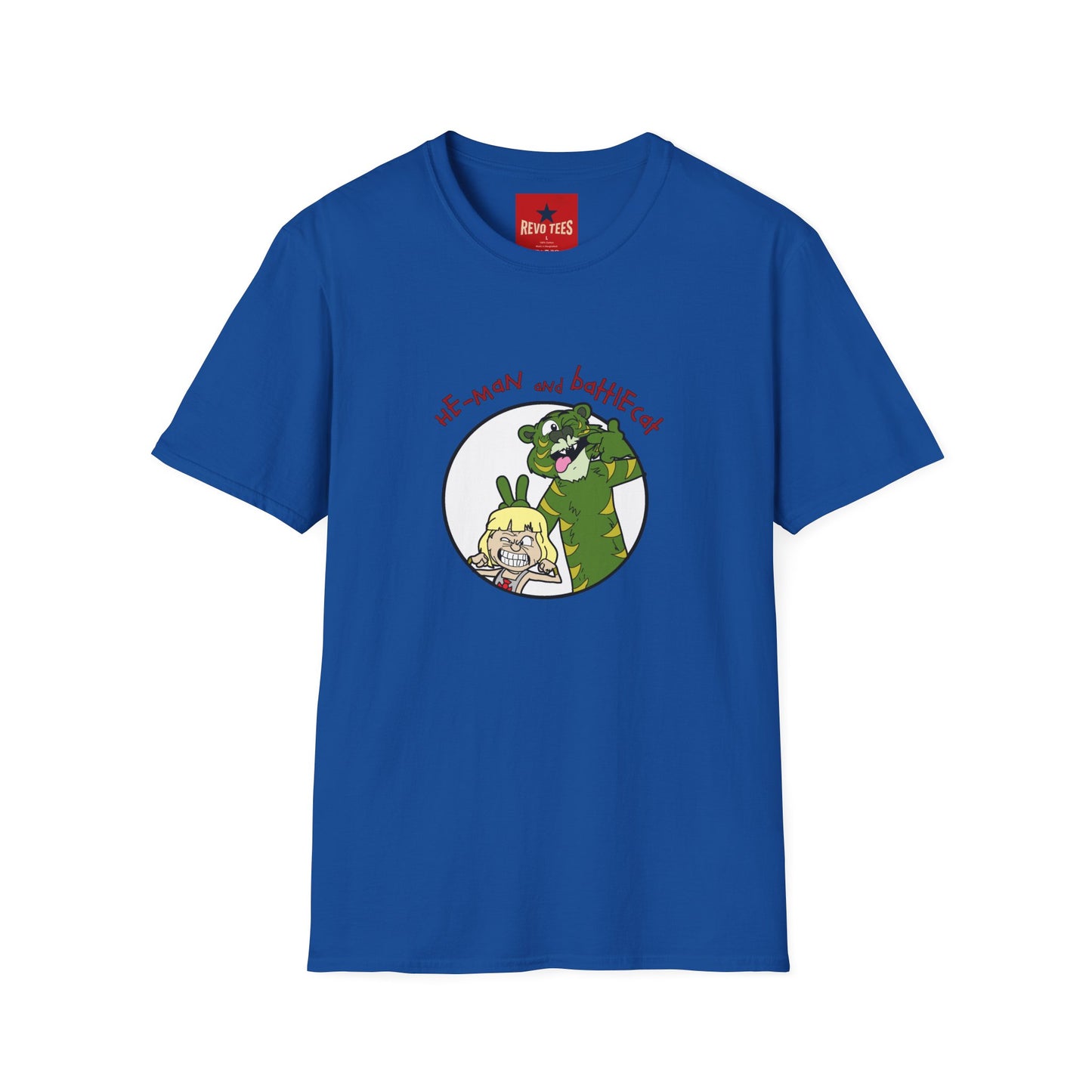 He-Man and BattleCat Cartoon T‑Shirt — Retro Fan Art Tee