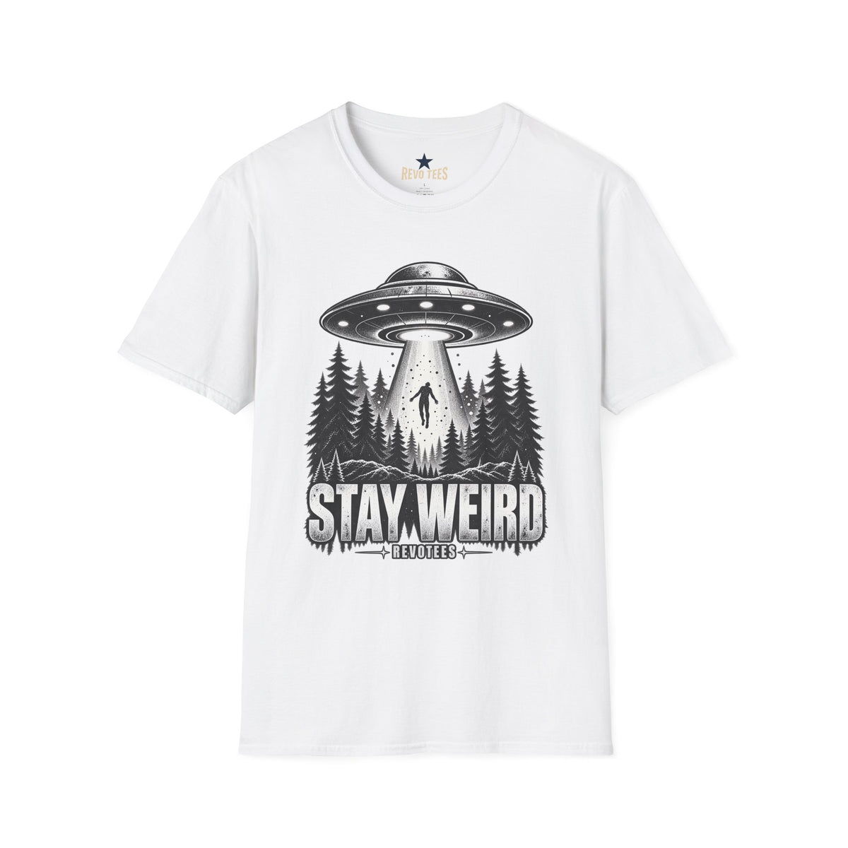 REVOTEES Stay Weird — Alien Abduction Graphic Tee