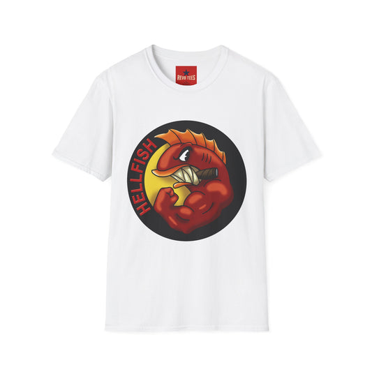 Red Devilfish Graphic T-Shirt — Bold Retro Sea Monster Tee